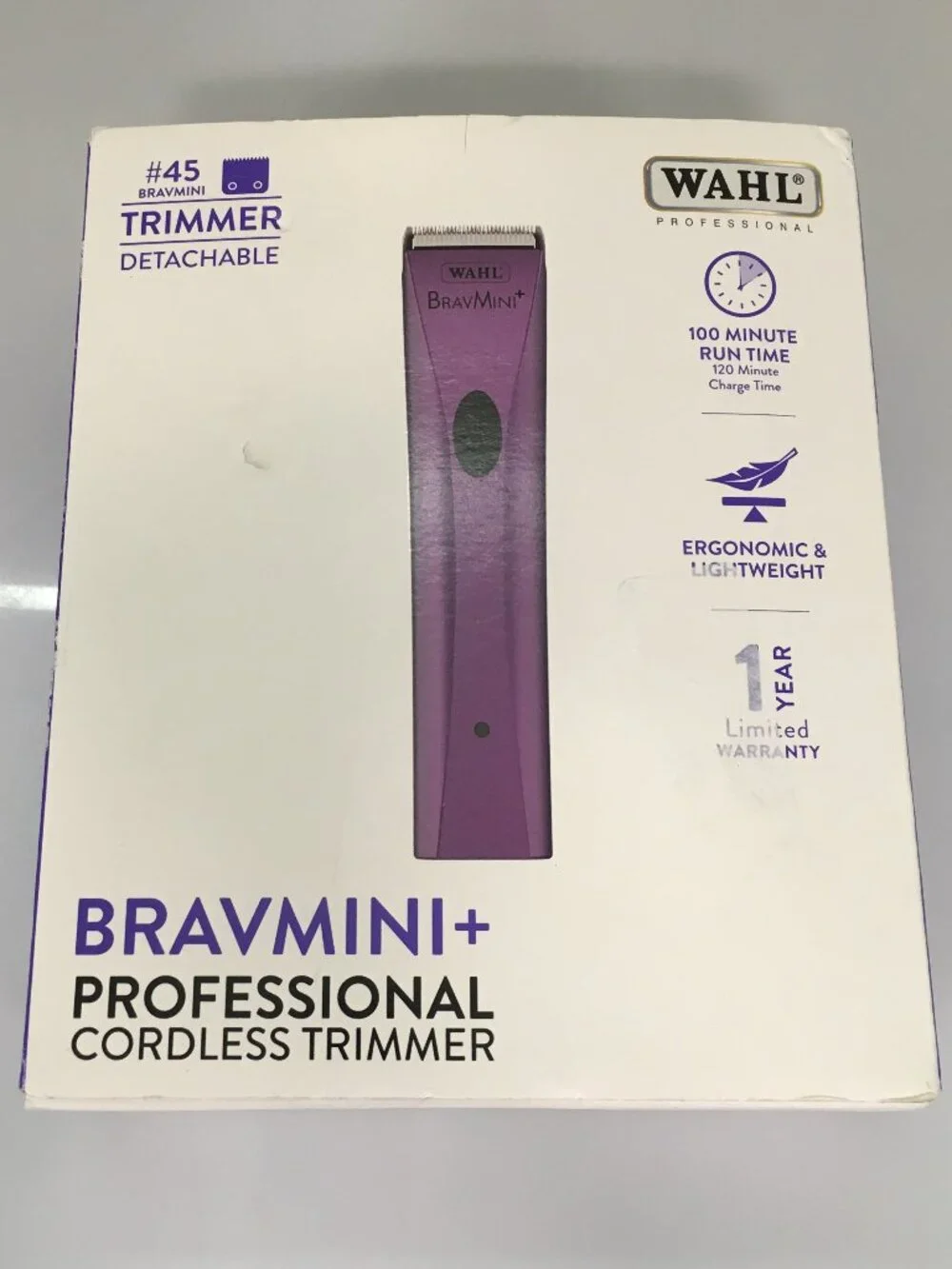 NEW Wahl Professional Animal Bravmini+ Pet, Dog, Cat, & Horse Cordless Trimmer